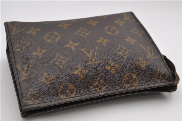 Auth Louis Vuitton Monogram Poche Toilette 19 Cosmetics Pouch M47544 Junk 8903D