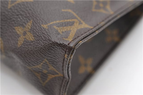 Auth Louis Vuitton Monogram Poche Toilette 19 Cosmetics Pouch M47544 Junk 8903D