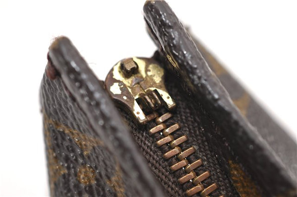 Auth Louis Vuitton Monogram Poche Toilette 19 Cosmetics Pouch M47544 Junk 8903D