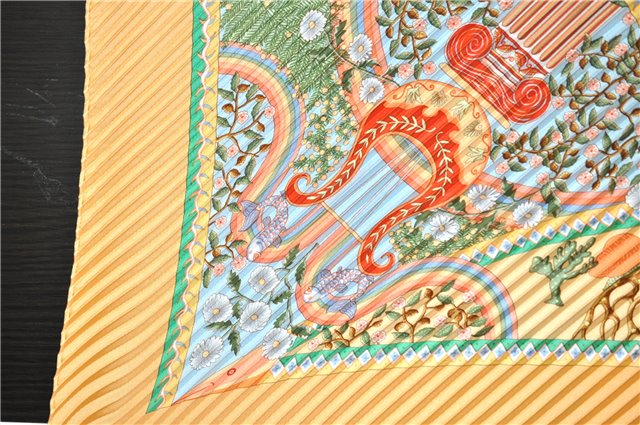 Authentic HERMES Pleats Scarf 