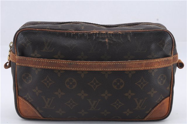 Authentic Louis Vuitton Monogram Compiegne 28 Clutch Hand Bag M51845 LV 8904D
