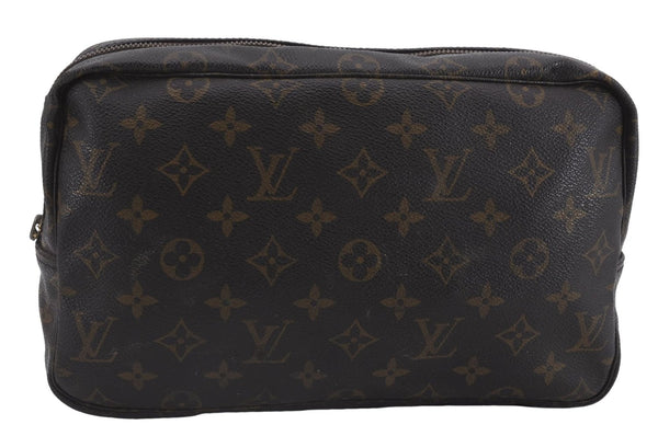Auth Louis Vuitton Monogram Trousse Toilette 28 Clutch Bag M47522 Junk 8906D