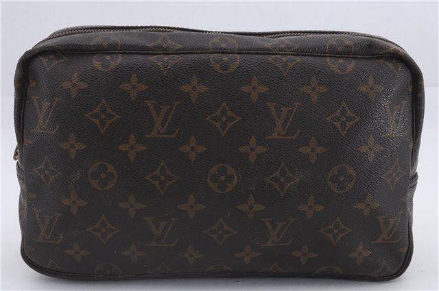 Auth Louis Vuitton Monogram Trousse Toilette 28 Clutch Bag M47522 Junk 8906D