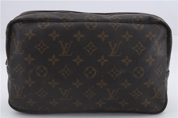 Auth Louis Vuitton Monogram Trousse Toilette 28 Clutch Bag M47522 Junk 8906D