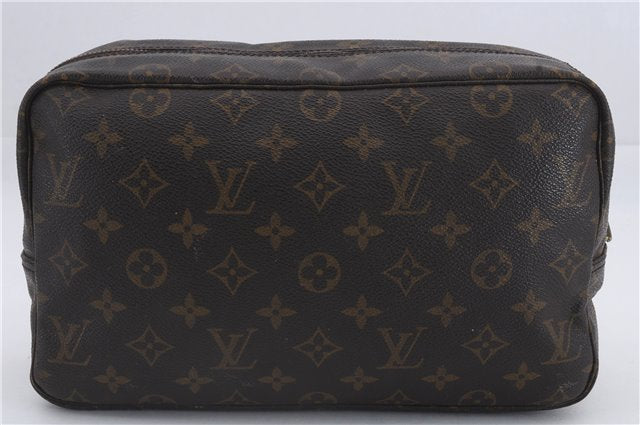 Auth Louis Vuitton Monogram Trousse Toilette 28 Clutch Bag M47522 Junk 8906D