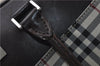 Authentic BURBERRY Nova Check 2Way Travel Boston Bag Nylon Leather Beige 8907D