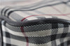 Authentic BURBERRY Nova Check 2Way Travel Boston Bag Nylon Leather Beige 8907D