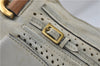 Authentic Chloe Mercie Leather 2Way Shoulder Hand Bag White 8909D