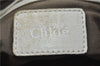 Authentic Chloe Mercie Leather 2Way Shoulder Hand Bag White 8909D