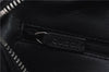 Authentic GUCCI Sherry Line Hand Bag Purse GG Canvas Leather 0000851 Black 8911C