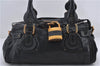 Authentic Chloe Paddington Leather Shoulder Hand Bag Black 8913D