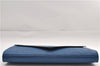 Authentic Louis Vuitton Epi Arts Deco Clutch Bag Blue M52635 LV 8914D