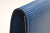 Authentic Louis Vuitton Epi Arts Deco Clutch Bag Blue M52635 LV 8914D