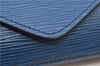 Authentic Louis Vuitton Epi Arts Deco Clutch Bag Blue M52635 LV 8914D