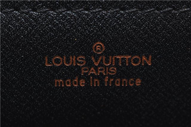 Authentic Louis Vuitton Epi Arts Deco Clutch Bag Blue M52635 LV 8914D