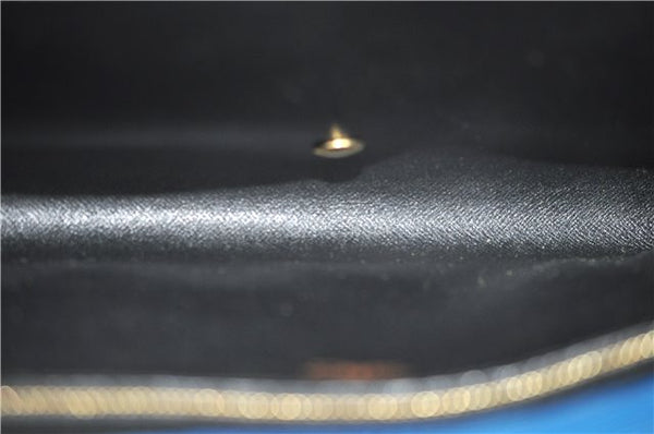 Authentic Louis Vuitton Epi Arts Deco Clutch Bag Blue M52635 LV 8914D