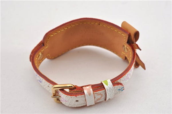 Auth Louis Vuitton Monogram Multicolor Bracelet Porto Address M92594 White 8914F