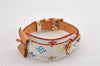 Auth Louis Vuitton Monogram Multicolor Bracelet Porto Address M92594 White 8914F