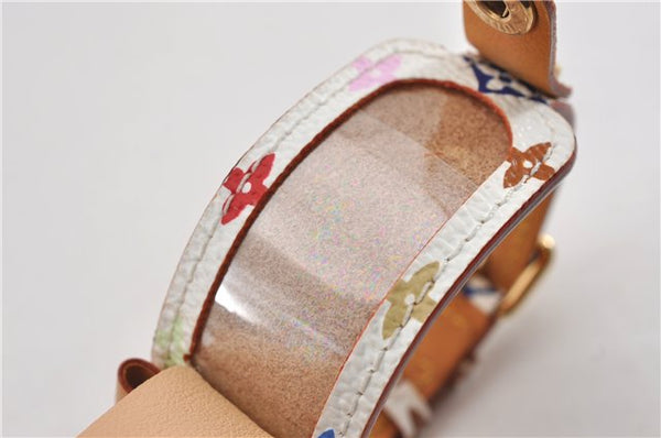 Auth Louis Vuitton Monogram Multicolor Bracelet Porto Address M92594 White 8914F