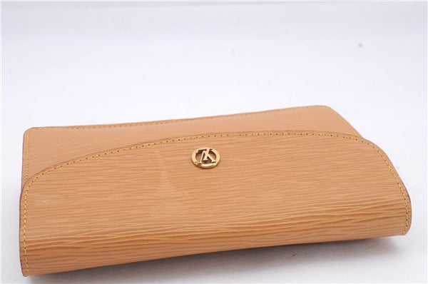 Authentic Louis Vuitton Epi Montaigne 20 Clutch Bag Light Brown LV 8915D