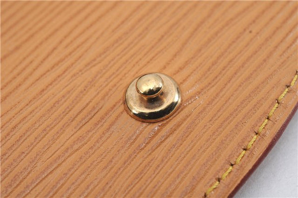 Authentic Louis Vuitton Epi Montaigne 20 Clutch Bag Light Brown LV 8915D