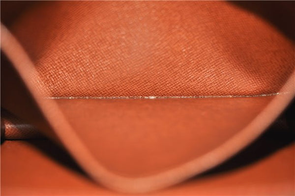 Authentic Louis Vuitton Epi Montaigne 20 Clutch Bag Light Brown LV 8915D