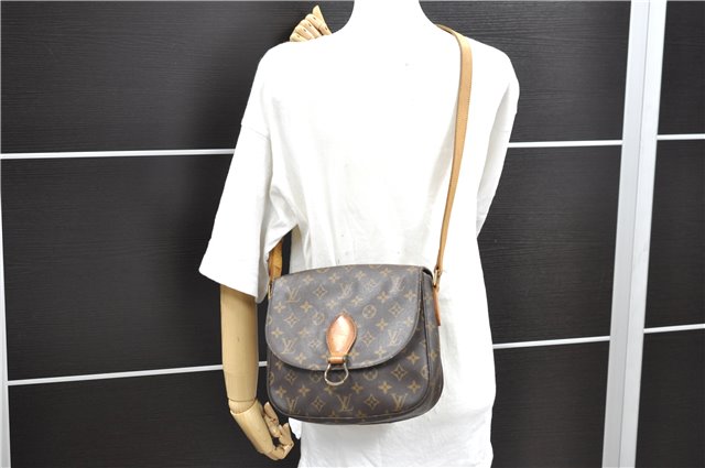 Auth Louis Vuitton Monogram Saint Cloud GM Shoulder Cross Bag M51242 LV 8916D