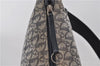 Auth Christian Dior Trotter Shoulder Cross Body Bag Canvas Leather Navy 8917D