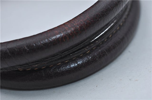 Authentic HERMES Garden Party PM Tote Hand Bag Leather Brown Junk 8920D