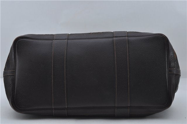Authentic HERMES Garden Party PM Tote Hand Bag Leather Brown Junk 8920D