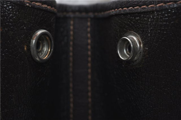 Authentic HERMES Garden Party PM Tote Hand Bag Leather Brown Junk 8920D