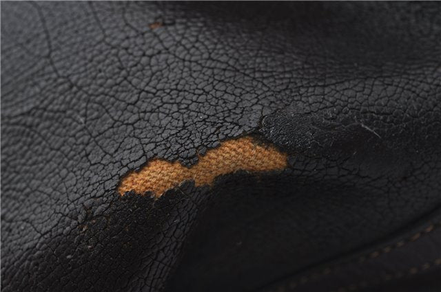 Authentic HERMES Garden Party PM Tote Hand Bag Leather Brown Junk 8920D