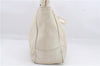 Authentic PRADA Leather 2Way Tote Hand Bag Ivory 8924D