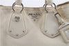 Authentic PRADA Leather 2Way Tote Hand Bag Ivory 8924D