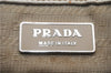 Authentic PRADA Leather 2Way Tote Hand Bag Ivory 8924D