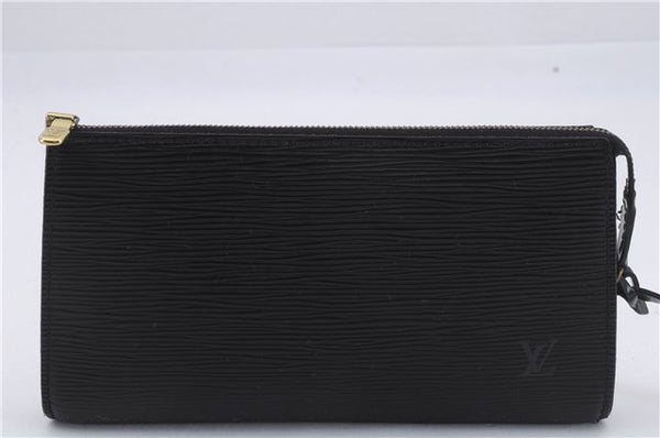 Authentic Louis Vuitton Epi Pochette Accessoires Pouch Black M52952 LV 8925D
