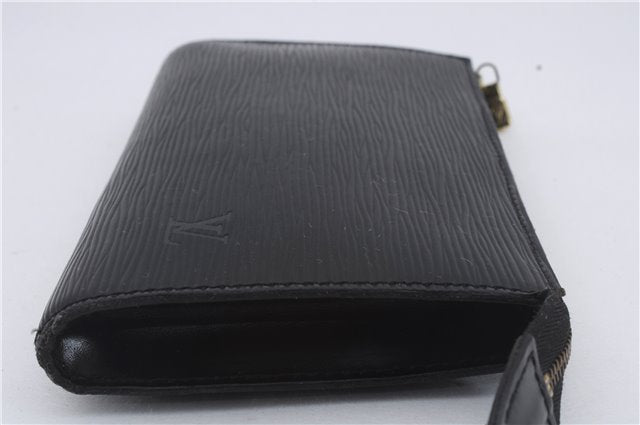 Authentic Louis Vuitton Epi Pochette Accessoires Pouch Black M52952 LV 8925D