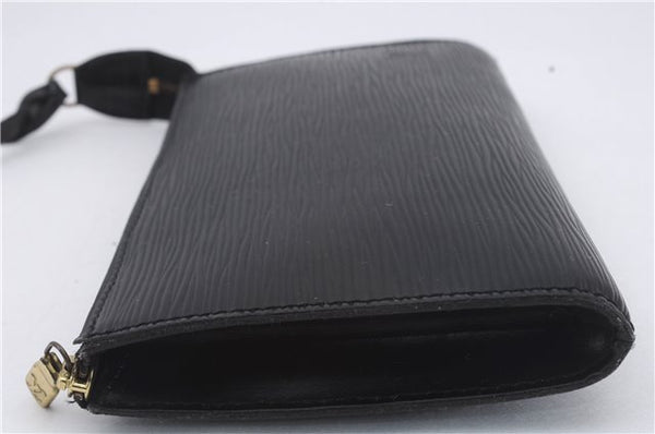 Authentic Louis Vuitton Epi Pochette Accessoires Pouch Black M52952 LV 8925D