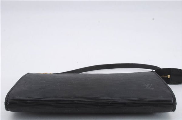 Authentic Louis Vuitton Epi Pochette Accessoires Pouch Black M52952 LV 8925D