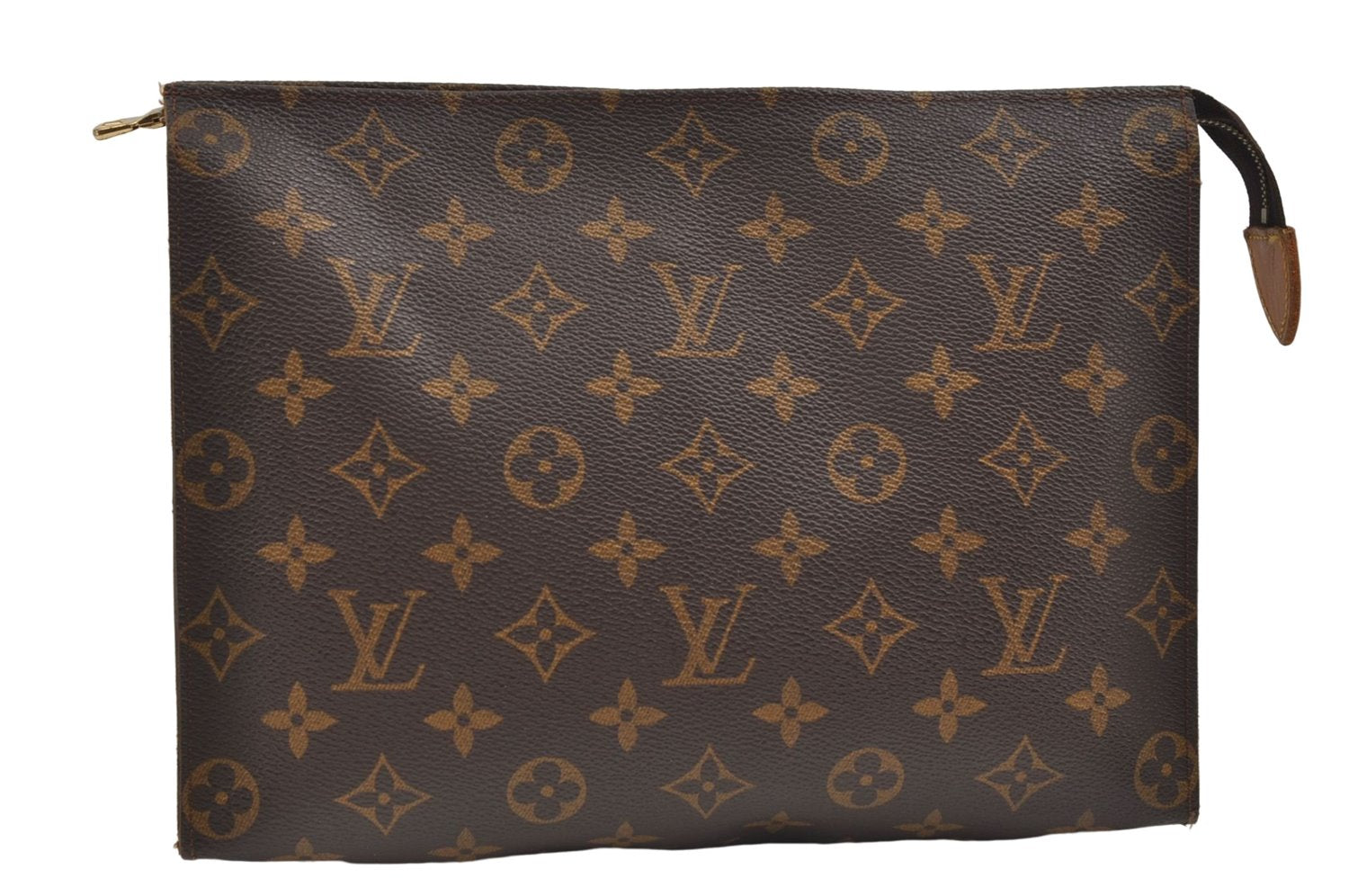 Auth Louis Vuitton Monogram Poche Toilette 26 Cosmetics Pouch Old Model LV 8926D
