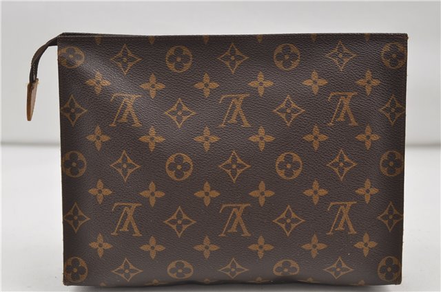 Auth Louis Vuitton Monogram Poche Toilette 26 Cosmetics Pouch Old Model LV 8926D