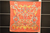 Authentic HERMES Carre 90 Scarf "L'INSTRVCTION DV ROY" Silk Orange Box 8927D