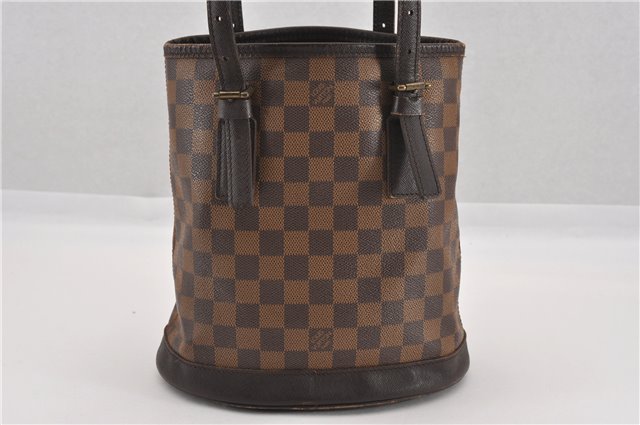 Authentic Louis Vuitton Damier Marais Bucket Shoulder Tote Bag N42240 LV 8928F