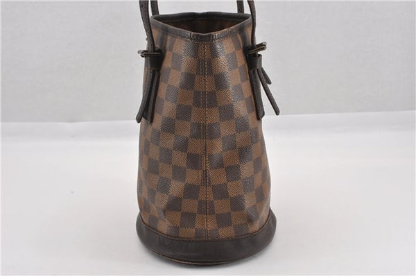 Authentic Louis Vuitton Damier Marais Bucket Shoulder Tote Bag N42240 LV 8928F