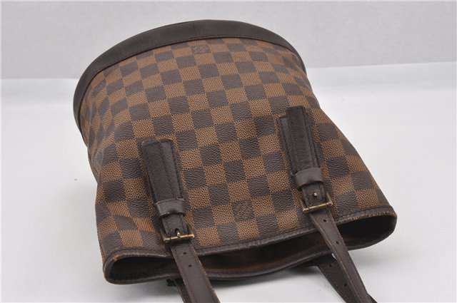 Authentic Louis Vuitton Damier Marais Bucket Shoulder Tote Bag N42240 LV 8928F