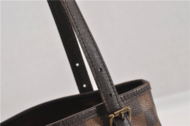 Authentic Louis Vuitton Damier Marais Bucket Shoulder Tote Bag N42240 LV 8928F