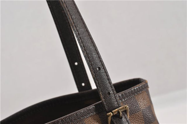 Authentic Louis Vuitton Damier Marais Bucket Shoulder Tote Bag N42240 LV 8928F