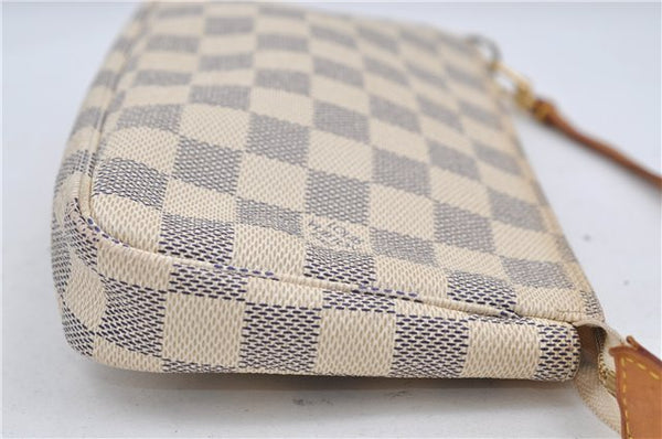 Authentic Louis Vuitton Damier Azur Pochette Accessoires Pouch N51986 LV 8932D