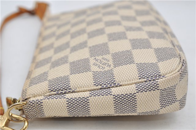 Authentic Louis Vuitton Damier Azur Pochette Accessoires Pouch N51986 LV 8932D