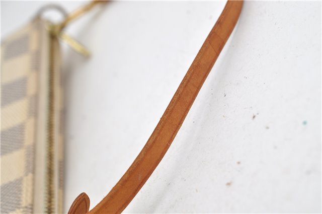 Authentic Louis Vuitton Damier Azur Pochette Accessoires Pouch N51986 LV 8932D